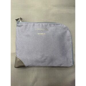 NWT SHINOLA AA Amenity Kit Pouch American Airlines Flagship Blue Canvas One Size